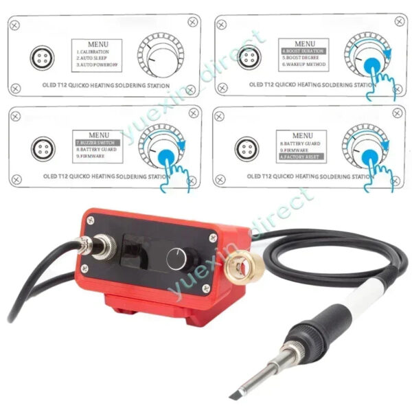 T12 Soldering Iron Cordless Soldering For Ozito 18V Lithium Battery Electric Digital Soldering Station DIY Repair(NO Battery )