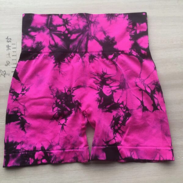 Sd1af5320dc6b47ffb2de901e8a7b419bn.jpg Multicolour Tie Dye Women’s Quick Drying Yoga Shorts Tight Fitting Sports Shorts for Women Peach Hip Compression Shorts Fitness