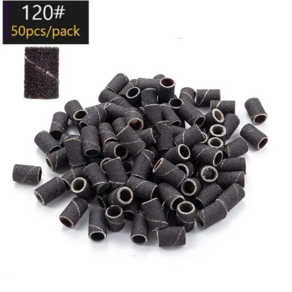 Sd1b9cddf585c4ea1abbc52edc76cc9dcA.jpg Nail Sanding Ring Bands 80/120/180Grit Electric Manicure Drill Grinding Heads UV Gel Polish Removal Pedicure Abrasive Tools