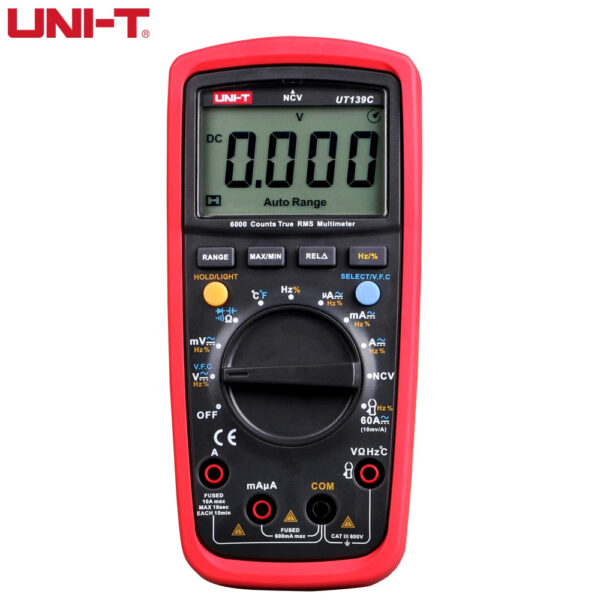 Sd225d5a044e44115b33149dd2b0d85d6X.jpg UNI-T UT139A UT139B UT139C True RMS Digital Multimeter Auto Range AC DC Voltmeter Ammeter Ohmmeter Capacitance Tester NCV