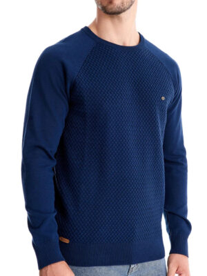 Sd2717dbf2b9143949addcfdafa0a1113u.jpg AIOPESON Mens Crew Neck Cotton Pullover Sweater Casual Business Geometric Knitted Mens Sweaters