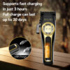 Sd276cae9637f47cc922f3cbc853e9008p.jpg Kemei Professional Hair Clipper Magnetic Levitation Motor 8800 Rpm Charging Base Hair Clipper Men's Hair Clipper KM-2373