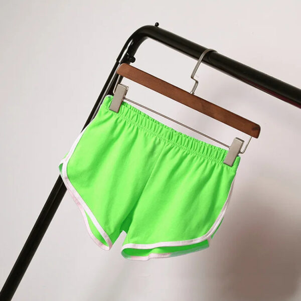 Sd374b35fbde8493892f12d5ace43a515v.jpg Summer Women's Shorts Fitness Breathable Solid Color Sports Fashion Casual Elastic Female Jogging Szorty Damskie