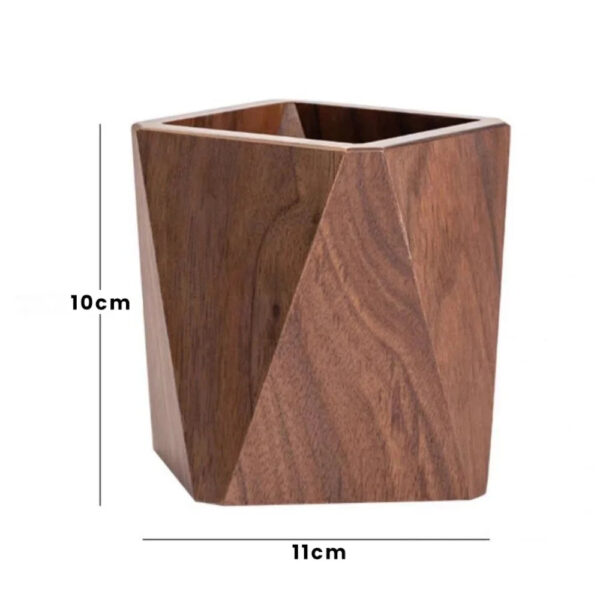 Sd3899a1499664a6cb8ee938e2fa0aea08.jpg New Wood Pen Holder Large-capacity Portable Stationery Storage Holder Pen Container School Office