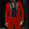 Sd3dd53d51372409ca12035acd3c8a2f75.jpg 2-Piece Men's Suit Suitable For Wedding Business Suits, Single Button Jackets And Pants Sets, Slim Fit Jacket Sets