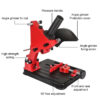 Angle Grinder Stand Support Bracket Holder for 100-125mm Cutter Cast Iron Base Power Tool Accessory - Adjustable Grinder Holder