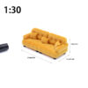 Sd4c09af129974e5380f8192c1de2c228O.jpg Dollhouse Simulation Flocking Sofa Model Dollhouse Mini Living Room Furniture Decoration Accessories Pretend Play Toys
