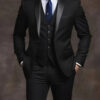 Sd4ecd3c0bf3147b4a4736d128007a695u.jpg Elegant Men's Suit Sets- Slim Fit Tuxedo Set for Weddings & Formal Occasions, Black Suit
