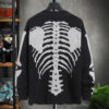 Sd5044ec9101342f8823b4e10c763a7e2Z.jpg Men's Skeleton Pattern Cardigan Sweaters, Gothic Long Sleeve Unisex Outwear Knitted Coats