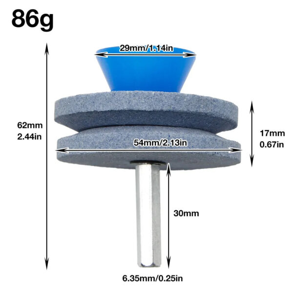 Sd54712a849de423ab1b094c0c9f76d83q.jpg Grinding Stone Electric Knife Sharpener Wind Power Mower Wear Resistant Knife Sharpener Grinding Head Tool
