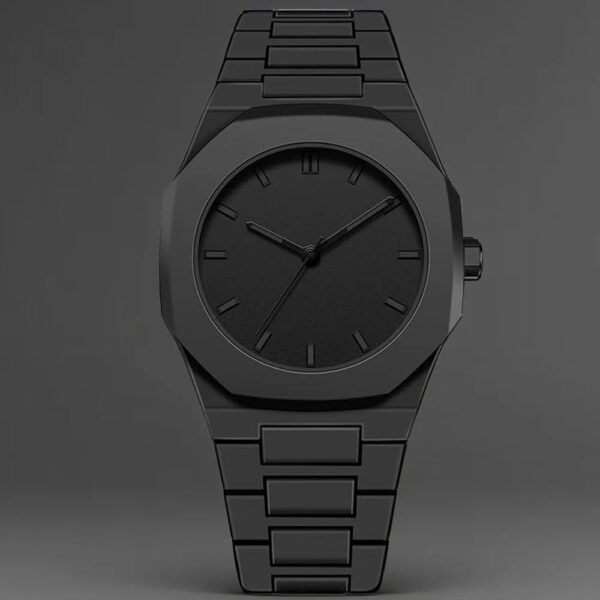 Sd5f1f3ec0b9a404da7ddee632b8a725dl.jpg New Fashionable Men's Watch Simple Black Male Quartz Watches Arabic digital Casual Drip Oil Strap