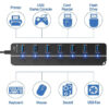 Sd635d5e7239b411fb489816c9cad306aC.jpg USB3.0 HUB 4in1 7in1 USB Splitter .0 USB Adapter Multi-Port Independent Power Switch Extender 30CM Cable
