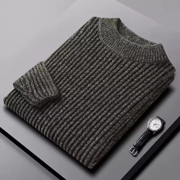 Sd6a39bcae3b44afea68c52f1e33c4d07b.jpg 2026 New Men's Thick Warm Sweater Winter Knitted Turtleneck Pullovers Male High Neck Solid Slim Fit Soft Sweaters for Men Tops