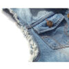 Hip Hop Jeans Coat Men Jackets for Short Sleeve Ripped Blue Jean Jackets Man 2025 Men's Denim Vest Mens Denim Shirt Husband Male