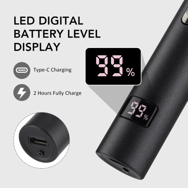 Sd7045a4f8b3b476e86ff3cd2a0345c84v.jpg 3 in 1 Electric Nose Ear Hair Trimmer for Men LED Display Eyebrow Beard Hair Clipper Shaver USB Rechargeable Easy Cleansing
