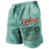 Sd78405c36bb245b8a3c473659da7112aW.png Vintage Motorcycle Pattern Beach Short For Men Fashion Casual Summer 3D Printed Swim Trunks Loose Trend Streetwear Short Pants