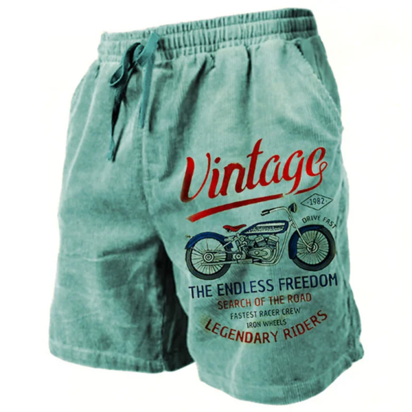 Sd78405c36bb245b8a3c473659da7112aW.png Vintage Motorcycle Pattern Beach Short For Men Fashion Casual Summer 3D Printed Swim Trunks Loose Trend Streetwear Short Pants