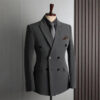 Sd795d15f777448c78e04bcc3ca8eb963K.jpg Casual Fashion Business Customer Made Clothes Men Blazer Jacket for Men Double Breasted Suit Jackets Coat Male Men Clothing