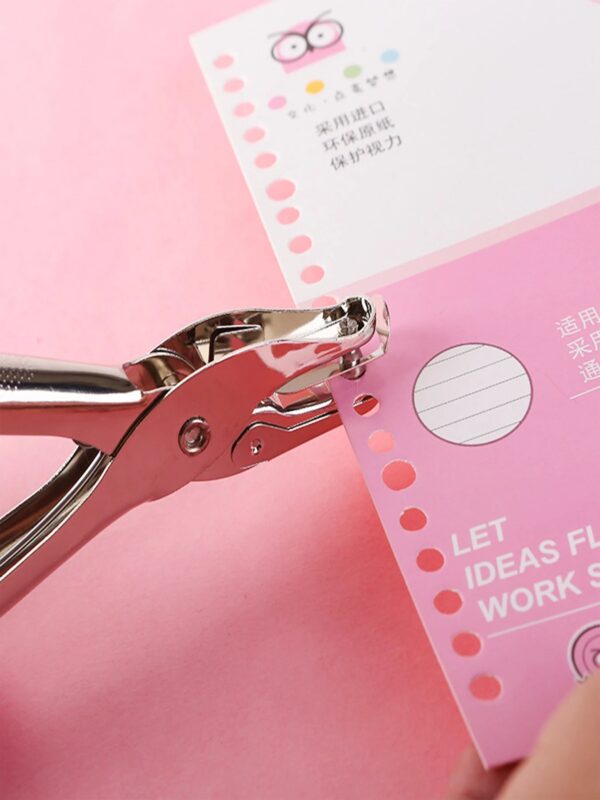 Sd7ce1dcd987449728742703bacc40b39K.jpg Handheld Single Hole Puncher 6mm Diameter Eye-Catching Manual Hole Punch for Students Thick Paper A4 Sheets Cards & DIY Projects