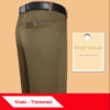 Sd801ffd85ce9470aba14f9ba121eb1c6z.jpg New Arrival 100% Cotton Summer Autumn Men's Casual Pants Fashion Solid Black Beige Gentle Thicken Trousers Brand Smart Suit Pant