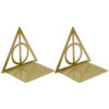 Triangle graphic book end, metal heavy-duty book end, fan organized desktop, home office, iron book end