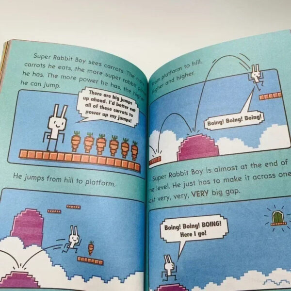 Sd845cc4e6261494982fe1e694b75c7e6I.jpg New 14 Books/set English Press Start!Super Rabbit Boy Reading Edition Scholastic Branches Children Cartoon for Kid Books