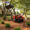 EPA Approved 35HP Mini Track Tractor Front Loader For Farm Garden Multi Attachment Digger Ripper Rotary Tiller Fast Ship