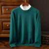 Sd92f06ac6d2c49cc80d9f321b4cc5a05M.jpg Men's 100% Cashmere Sweater O-Neck Pullovers Knit Large Size Wool Sweater Winter New Tops Long Sleeve High-End Jumpers