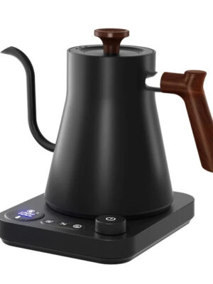 110V/220V Gooseneck Electric Kettle Smart Temperature Control Pot 1200W Rapid Heating Kettle 304 Stainless Steel Liner Pot 900ml