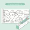 Kids Coloring Paper Roll Sticky DIY Drawing Graffiti Art Color Filling Educational Toys for Children Wall Floor Painting Gifts