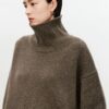 Sdb1a5c1a7f7e403ea43f6deb781cefb5G.jpg Turtleneck pure cashmere sweater female loose and thick languid lazy wind pullover sweater knitting base WOOL sweater
