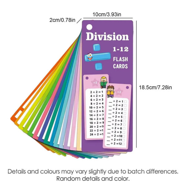 15Pcs/set Math Addition Subtraction Multiplication Division Erasable Reusable Number Learning Cards Children's Math Teaching Aid