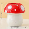 Sdb71e1c083f541ff92d292350881abf2X.jpg Cute Mushroom Ceramic Pen Container Series Suitable Makeup Brush Holder Office Supplies Desktop Creative Decoration
