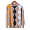 New cashmere men's round neck in autumn and winter Korean version of mink cashmere sweater thickened leisure warm wool knitted b