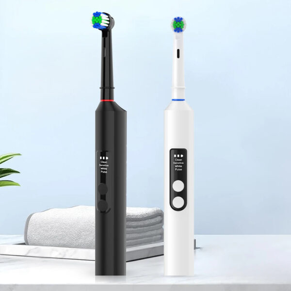 Sdc386dd6462e4c02bdad0cab778ef20bI.jpg Smart Electric Toothbrush, 4 Modes USB Charging Rechargeable Electric Toothbrushes, Fit for Oral B Electric Toothbrush Heads