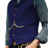 Sdc8b43beffcd47568e2e1c62ab456bb1u.jpg Wool Tweed Men's Suits Vest for Groomsmen Wedding Lapel Casual Slim Business Vests Sleeveless Waistcoat Male Gilet Homme Vests