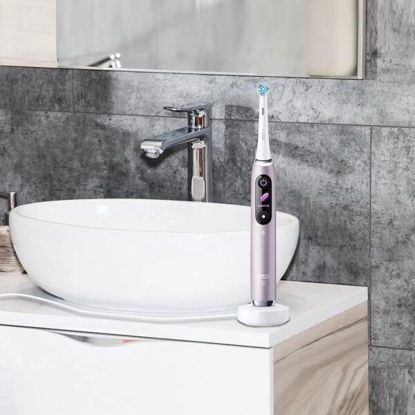 Sdc8bdc04190e4b7b8c9f6f88d1de59c7U.jpg Electric toothbrush magnetic charging station for Braun Oral B IO 3768 toothbrush replacement IO7 IO8 IO9 power charger(EU/US)