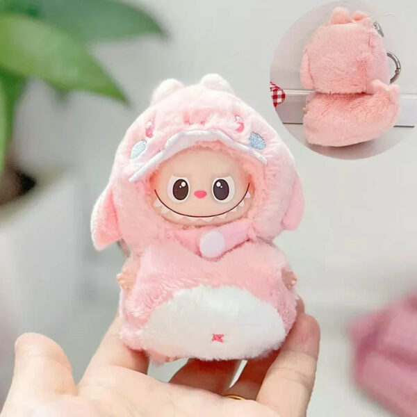 Sdcab0346e6024ad5a28f22230aa70927f.jpg Labubu Doll Clothes Baby Penguin Onesie Labubu 4.0 Idol Dolls 10cm Plush Doll'S Clothes Sitting Party Accessories 