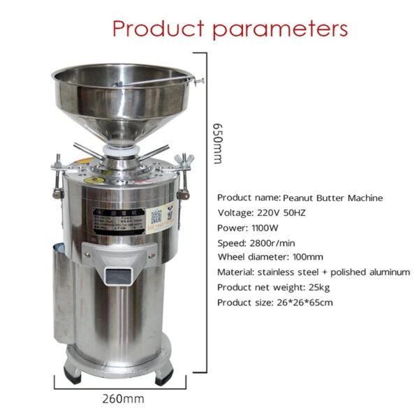 Sdcadaa2d0a08422b90ec9f14c5f4f274u.jpg 220V Sesame Peanut Butter Machine Grinder Peanut Butter Making Machine Nuts Butter Maker Home Commercial