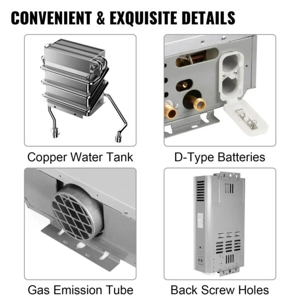 Sdd069a5b5895420d860f29a9b80c3a2cq.jpg Sihao LPG Liquefied Petroleum Gas Water Heater 6L 8L 10L 12L 16L 18L Liquefied Petroleum Gas Propane Butane Hot Water Heater