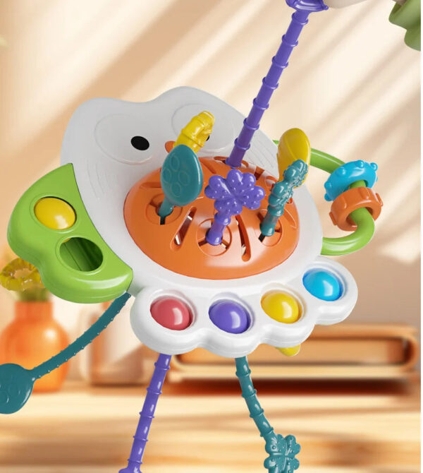 Sde974bb367824847ac9939f1055730c4p.jpg Montessori Owl Pull String Sensory Development Baby Toy Early Learning Education Finger Grasp Training for 10 Months+