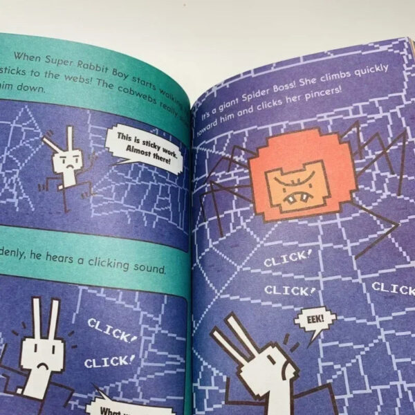 Sdebcda406f284227a902f46fea194c04T.jpg New 14 Books/set English Press Start!Super Rabbit Boy Reading Edition Scholastic Branches Children Cartoon for Kid Books