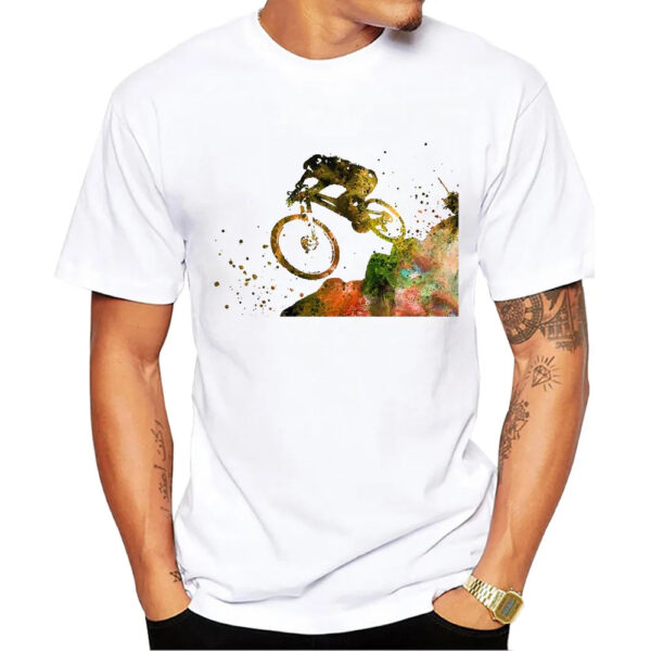 Sdeca187c37a84df7b57bd7c15014acc1m.jpg TEEHUB Vintage MTB Men T-Shirts Boy Riding Bicycle Print Short Sleeve T-Shirt Cycling Sport Tops Funny Retro Gravel Tees