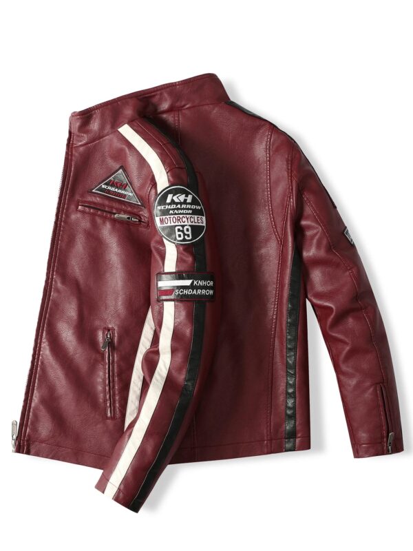Sded8cd0254a4421a988d0fc29a687af9J.jpg Men's motorcycle racing suit PU leather label color jacket
