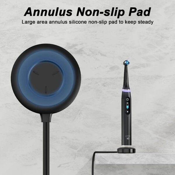 Sdfb1922180a54bff8f66a5319eb6d9e98.jpg Electric toothbrush magnetic charging station for Braun Oral B IO 3768 toothbrush replacement IO7 IO8 IO9 power charger(EU/US)