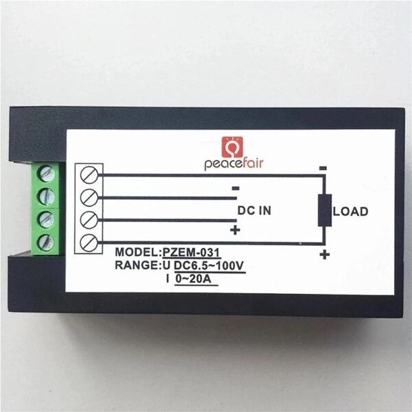 Sdfddbef29ecf4313b7164359fc1308ddK.jpg PZEM-031 Digital Wattmeter Voltmeter Ammeter DC 6.5-100V 4in1 LCD Voltage Current Power Energy Consumption Meter