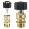 Se014d65073ab41dfaaef00b002ebfee9U.jpg Car Wash Gun Adaptor M22-14/15MM To 1/4" 3/8" Quick Hitch Connect High Pressure Wash Swivel Adaptor