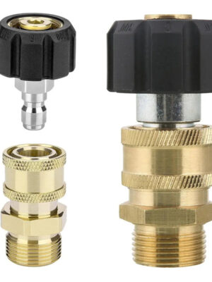 Se014d65073ab41dfaaef00b002ebfee9U.jpg Car Wash Gun Adaptor M22-14/15MM To 1/4" 3/8" Quick Hitch Connect High Pressure Wash Swivel Adaptor
