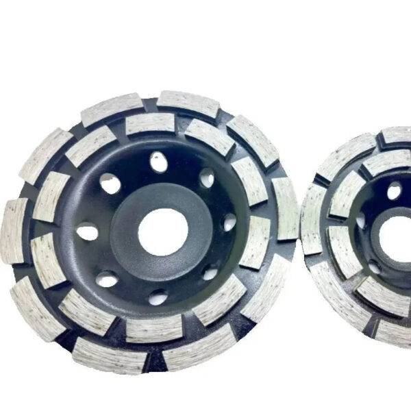 Se0320c7e388b4a25bc46fe5687f15437O.jpg Diamond Double Row Grinding Wheel Cement Stone Concrete Floor Millstone Diamond Grinding Wheel Durable 4 inch 5 inch