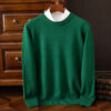 Se07a1289670d46e586dfe0522a935b14E.jpg Men's 100% Cashmere Sweater O-Neck Pullovers Knit Large Size Wool Sweater Winter New Tops Long Sleeve High-End Jumpers
